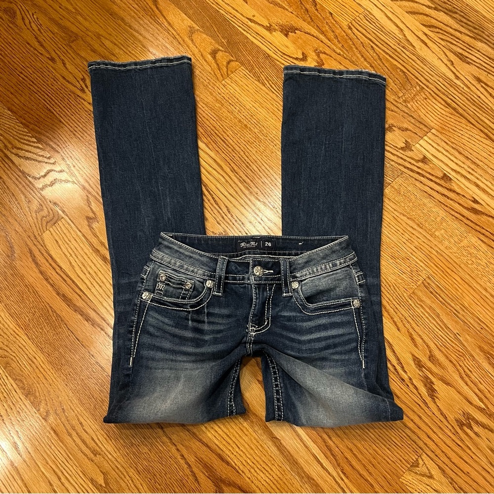 Miss Me Jeans Mid Rise Bootcut Women’s Size 26 Inseam 32”